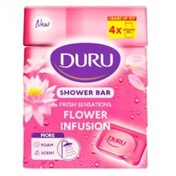 Duru Shower Bar Soap 150gm*4 Flower