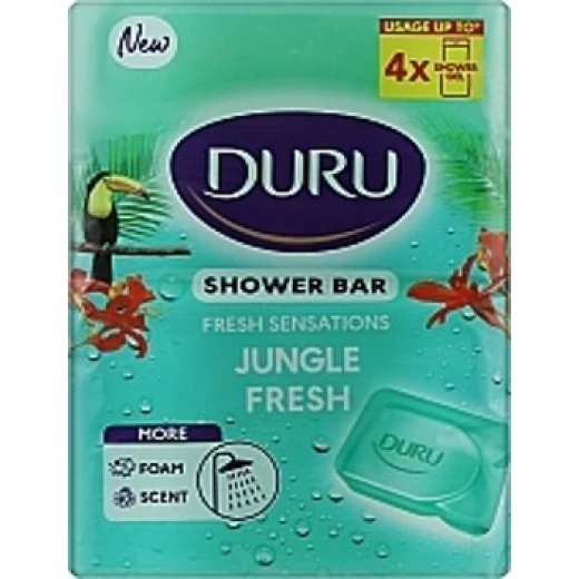 Duru Shower Bar Soap 150gm*4 Jungle Duru Shower Bar Soap 150gm*4 Jungle