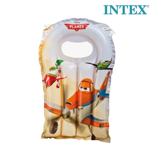 Intex Disney Planes Inflatable Kids’ Swim Board and Pool Float, Durable Vinyl Raft with Dual Valve for Beach and Swimming Pool, 74 × 51 cm, Ages 3–6 Years (58163) - Rs Toys - Image 2