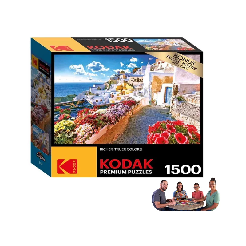 بازل عالي الجودة - منزل بجانب البحر-1500 قطعة لعمر 10 سنوات واكثر من كوداك - كوداك