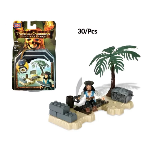 Mega Bloks Pirates of the Caribbean Jack Sparrow Dead Mans Chest 30Pcs Mega Bloks Pirates of the Caribbean Jack Sparrow Dead Mans Chest 30Pcs