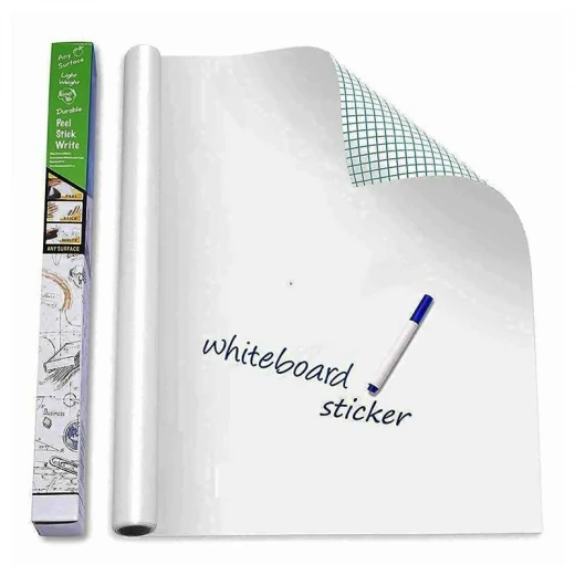 White Board To Stick 45Cm * 200 Cm 1 roll of Whiteboard contact paper & 1 pen - Rs Toys - Image 11