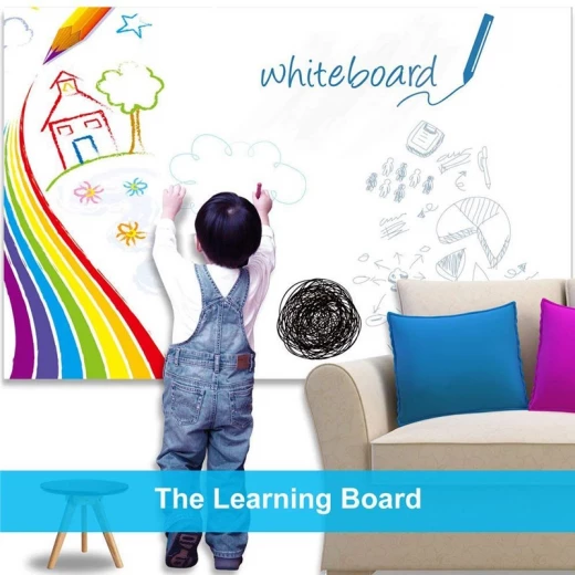 White Board To Stick 45Cm * 200 Cm 1 roll of Whiteboard contact paper & 1 pen - Rs Toys - Image 8