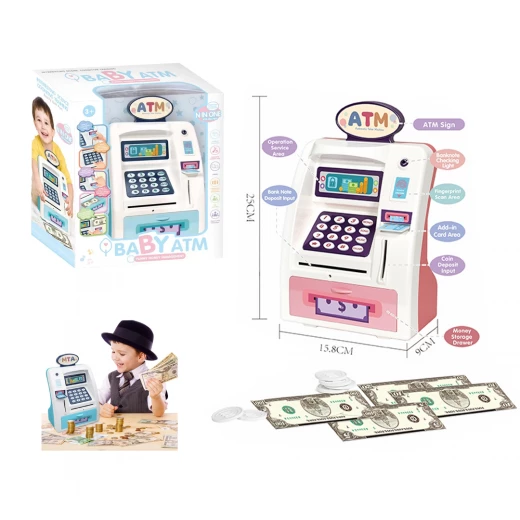 Educational Fingerprint & PIN ATM Game Funny Money Management for Kids - Rs Toys - Image 4