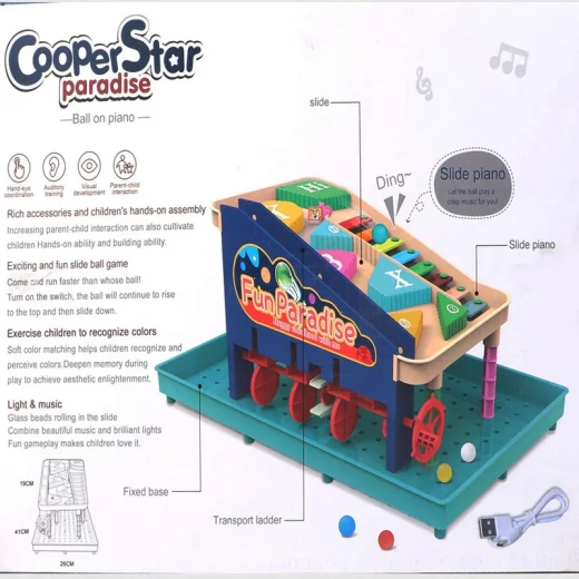 CooperStar Paradise Ball Ferris Wheel 19 pcs 3+ years - Rs Toys - Image 8