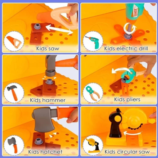أدوات عدة فاخره  73 قطعة 40 × 30 × 66 سم 3+ سنوات - ألعاب ار اس - Image 2