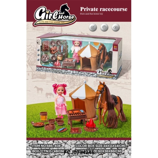 Girl And Horse with Accessories - Rs Toys - Image 3