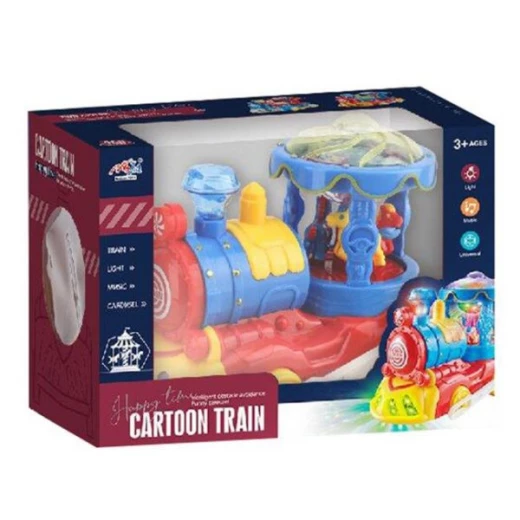 قطار الكرتون الذكي المتحرك  مع الإضاءة - ألعاب ار اس - Image 2