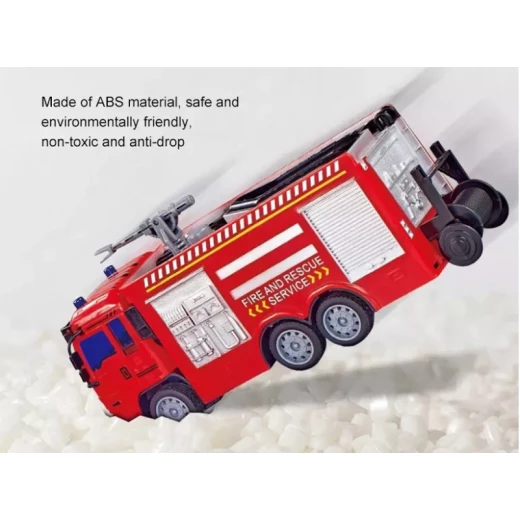 Fire City Rescue Vehicle Water Sprayer Remote Control 1 x car 1 x Charging cable 1 x remote control 1 x battery - Rs Toys - Image 9