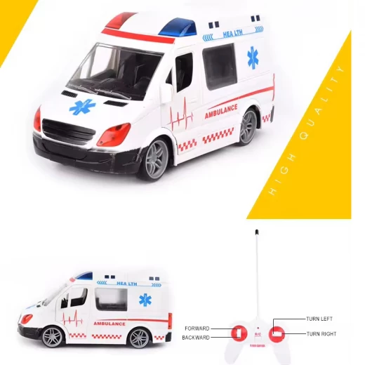 Remote Ccontrol Ambulance Car For kids 3 years & older - Rs Toys - Image 5