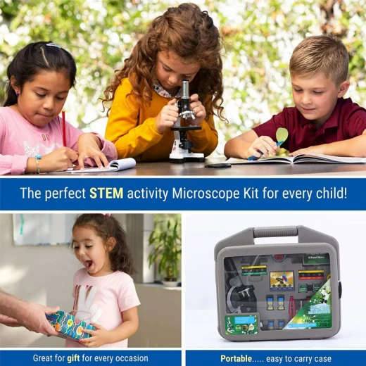 Science Lab Microscope Kit Discovery Biological Microscope - Rs Toys - Image 3