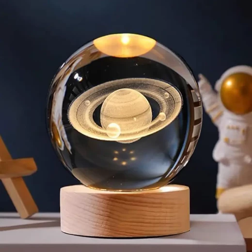 مصباح 3Dt كريستال بتصميم كوكب ساتورن ثلاثي الأبعاد قاعدة خشبية أنيقة يعمل عبر USB إضاءة LED موفرة للطاقة لديكورعصري ومثالي كهدية مصباح 3Dt كريستال بتصميم كوكب ساتورن ثلاثي الأبعاد قاعدة خشبية أنيقة يعمل عبر USB إضاءة LED موفرة للطاقة لديكورعصري ومثالي كهدية