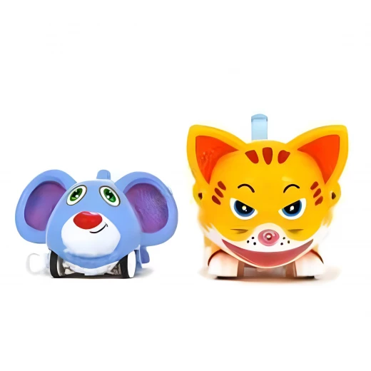 Smart Cat & Mouse Interactive Toy Remote Control Chase Game with Lights, Sounds & Music Fun Toy for Kids Ages 3+ - Rs Toys - Image 4
