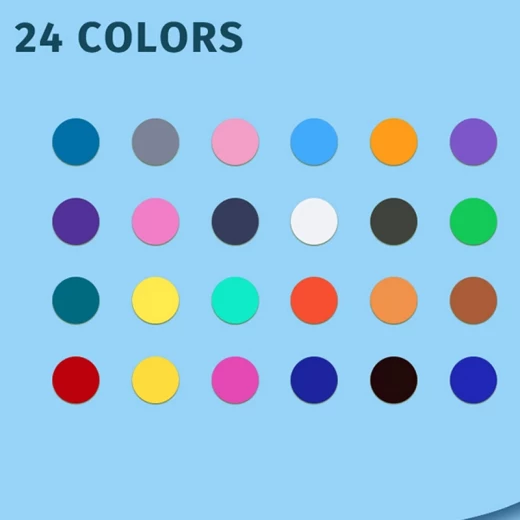 Chosch Acrylic Marker Set 24 Colors (CS-M02-24) High-quality ink Safe for health Ideal for any surface painting - Rs Toys - Image 4