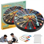 Rope Unite Challenge Board Game , Brain Boosting Rope Puzzle Games, Rope Untangling Board Game, Interactive Rope Knots Challenge Game, Colorful Twisted Rope Sorting Board Game for Family (CZ-010C-RS)) - Rs Toys