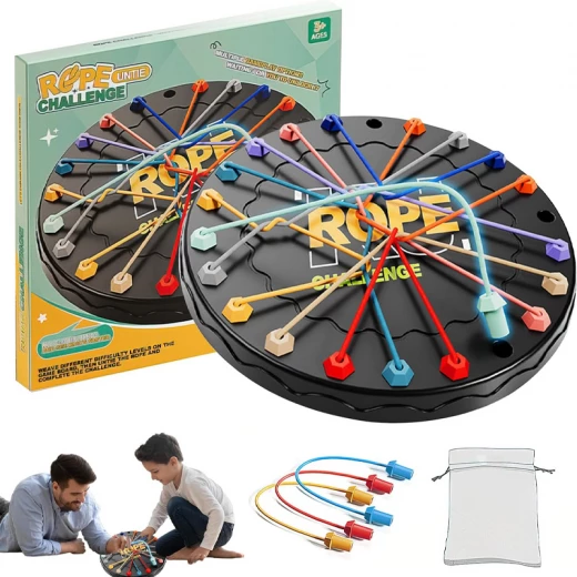 Rope Unite Challenge Board Game , Brain Boosting Rope Puzzle Games, Rope Untangling Board Game, Interactive Rope Knots Challenge Game, Colorful Twisted Rope Sorting Board Game for Family (CZ-010C-RS)) Rope Unite Challenge Board Game , Brain Boosting Rope Puzzle Games, Rope Untangling Board Game, Interactive Rope Knots Challenge Game, Colorful Twisted Rope Sorting Board Game for Family (CZ-010C-RS))