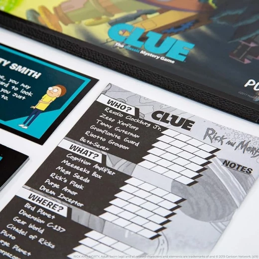 Rick and Morty Cluedo Mystery Board Game for Adults and Teens, 2-6 Players, Ages 17+, Solve Who Stole the Plans! - Rs Toys - Image 7