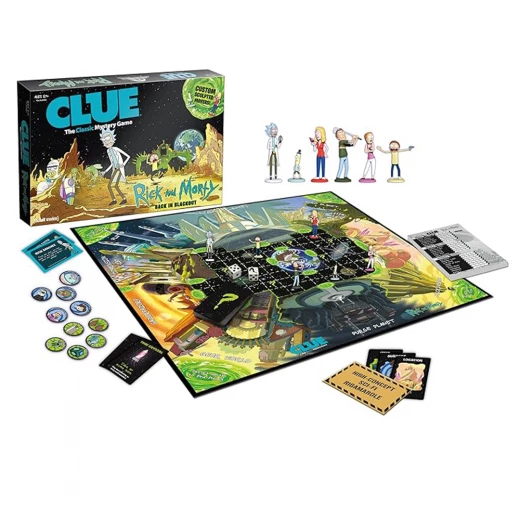 Rick and Morty Cluedo Mystery Board Game for Adults and Teens, 2-6 Players, Ages 17+, Solve Who Stole the Plans! - Rs Toys - Image 2