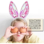 Plush Fluffy Metallic  Bunny Ears Headbands  (B1-RS) - Rs Toys