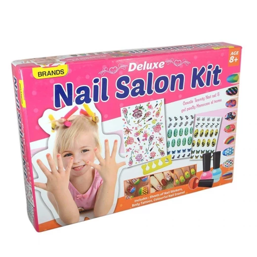 Deluxe Nail Salon Kit for Girls Ages 8+ – Pretend Play Nail Art Set Deluxe Nail Salon Kit for Girls Ages 8+ – Pretend Play Nail Art Set