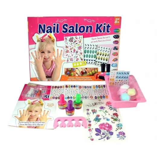 Deluxe Nail Salon Kit for Girls Ages 8+ – Pretend Play Nail Art Set - Rs Toys - Image 2