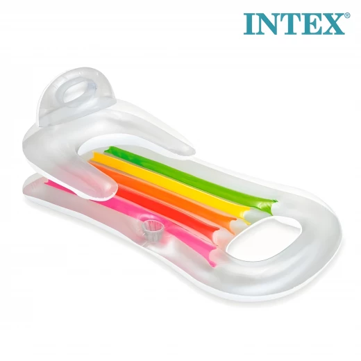 Intex 58802 Air Mattress Tanning – 160 x 85 cm - White Intex 58802 Air Mattress Tanning – 160 x 85 cm - White