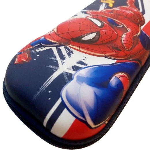 3D Pencil Case Spider-Man Theme Large Capacity with Compartments , EVA material & 3D Embossed Hardtop (60417-3-RS) - Rs Toys - Image 2