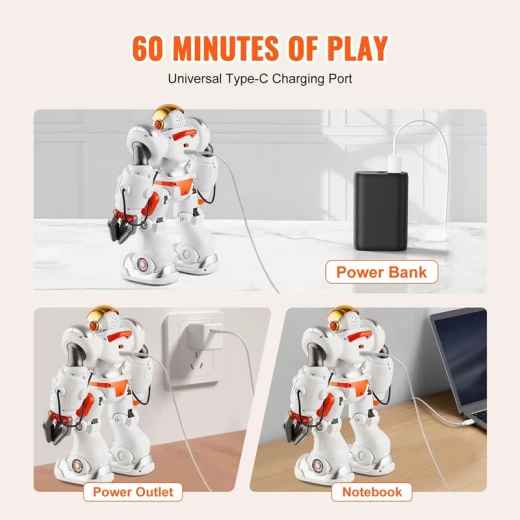 Machine Warfare Guardbot President Remote Control Multi-Function Rechargeable Space Robot 24 Face Expressions & Smart Programming up to 50 Moves (5099-RS) - Rs Toys - Image 7