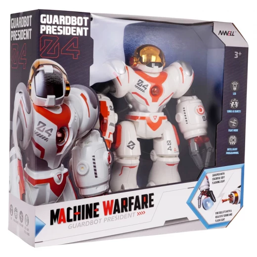 Machine Warfare Guardbot President Remote Control Multi-Function Rechargeable Space Robot 24 Face Expressions & Smart Programming up to 50 Moves (5099-RS) - Rs Toys - Image 2