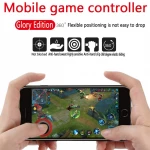 Mobile Phone Joystick Mini Plastic Smartphone Sucker Touch Rocker Gamepad Controller Assist Joypad Gaming Accessories Red For Iphone Android Tablet Metal Button Controller For PUBG (Q8-Plus-RS) - Rs Toys