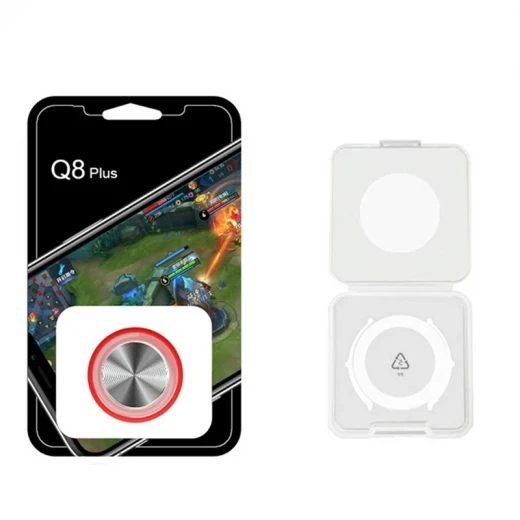 Mobile Phone Joystick Mini Plastic Smartphone Sucker Touch Rocker Gamepad Controller Assist Joypad Gaming Accessories Red For Iphone Android Tablet Metal Button Controller For PUBG (Q8-Plus-RS) - Rs Toys - Image 8