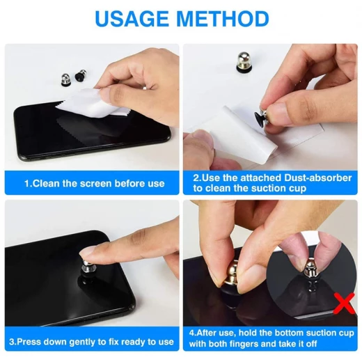 Pair of Mobile Gaming Trigger Buttons for Fast Shooting and Aiming with High Sensitivity and Electrostatic Sensing Technology, Copper and Silicone, Screen-Safe, Compatible with Smartphones and Tablets, Silver (X-13-RS) - Rs Toys - Image 3