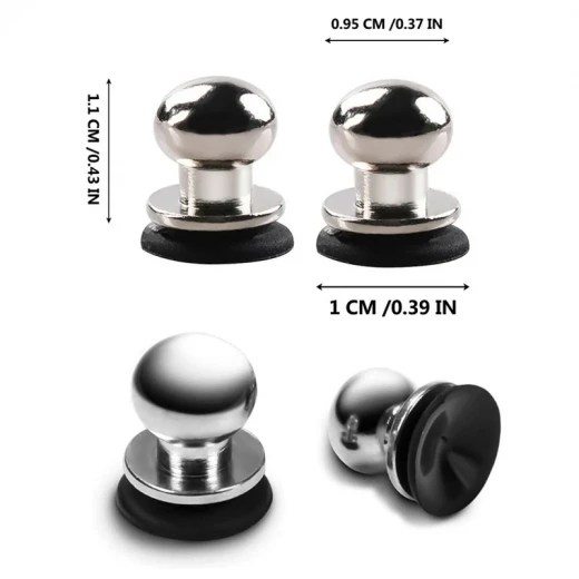 Pair of Mobile Gaming Trigger Buttons for Fast Shooting and Aiming with High Sensitivity and Electrostatic Sensing Technology, Copper and Silicone, Screen-Safe, Compatible with Smartphones and Tablets, Silver (X-13-RS) - Rs Toys - Image 9
