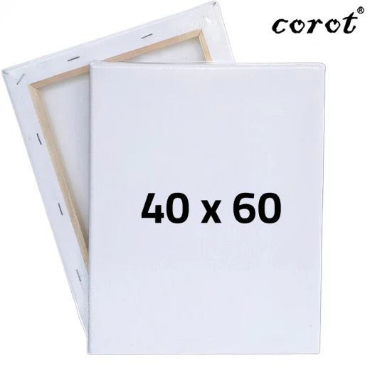 لوح كانفس مشدود من كوروت، مقاس 40 × 60 سم، وزن 280 غرام، بحبيبات متوسطة، مصنوع من القطن 100% مع طبقة جيسو تحضيرية، وإطار من خشب الصنوبر عالي الجودة. لوح كانفس مشدود من كوروت، مقاس 40 × 60 سم، وزن 280 غرام، بحبيبات متوسطة، مصنوع من القطن 100% مع طبقة جيسو تحضيرية، وإطار من خشب الصنوبر عالي الجودة.