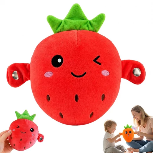 Strawberry Plush Touch-Sensor Interactive Figure Soft Stuffed Banana Music Piano Battery Operated Cute Learning Education for All Family Solo Mode & Double Mode Strawberry Plush Touch-Sensor Interactive Figure Soft Stuffed Banana Music Piano Battery Operated Cute Learning Education for All Family Solo Mode & Double Mode