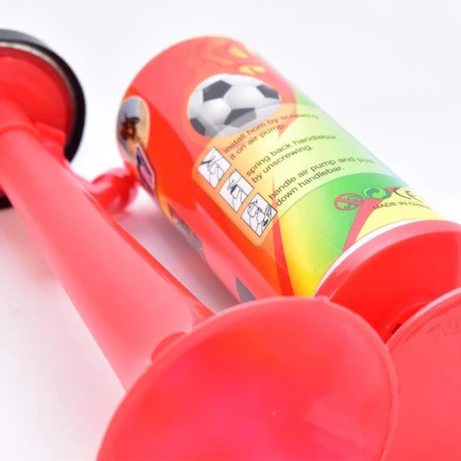 Handheld Air Horn Pump Trumpet, Manual Cheer Horn with Loud Twin-Tone Sound for Parties, Celebrations, Graduation Events & Sporting Activities - Rs Toys - Image 2