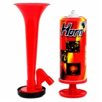 Handheld Air Horn Pump Trumpet, Manual Cheer Horn with Loud Twin-Tone Sound for Parties, Celebrations, Graduation Events & Sporting Activities - Rs Toys