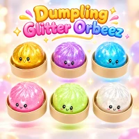 Dumpling Glitter Orbeez Squishy Sensory Fidget Toy with Round Storage Container, 8 × 4 cm, Random Color, 1 Piece