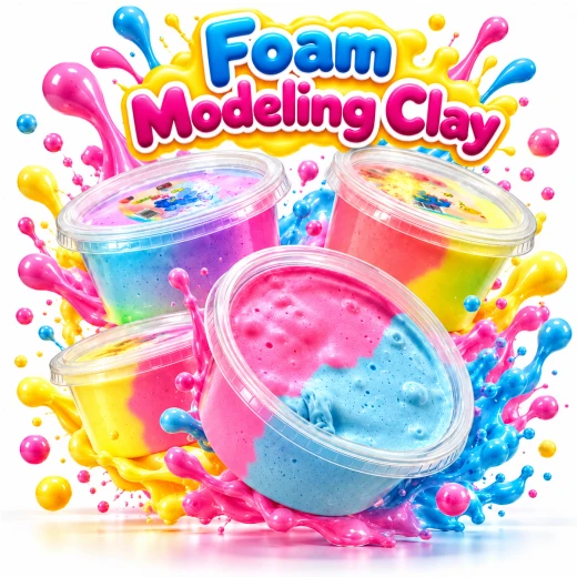 Foam Modeling Clay for Kids – Soft Air-Dry Craft Clay, 125 g, Random Color 1 Container - Rs Toys - Image 2