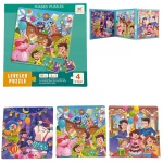 LEVELED PUZZLE - 3 In 1 Phased Magnetic Puzzle , Carnival Puzzles 91 PCs - STEM Learning- Suitable for Ages 5 Years & Up (Step 4 B) - Rs Toys