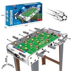 Wooden Football Table with Legs in Attractive Colors - 69 × 36.5 × 62 cm - Free Standing Indoor Soccer Game for Family - Ages 5+