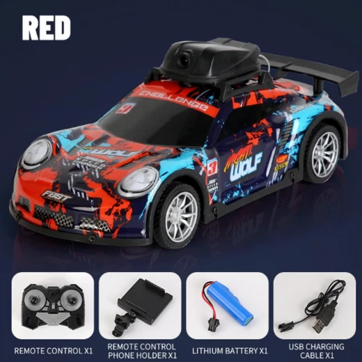 RC Drift Car with HD Camera & LED Light, 2.4GHz 4-Channel APP-Controlled Racing Car for Kids Ages 6+ - Rs Toys - Image 3