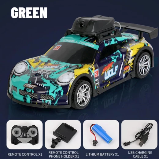 RC Drift Car with HD Camera & LED Light, 2.4GHz 4-Channel APP-Controlled Racing Car for Kids Ages 6+ - Rs Toys - Image 4