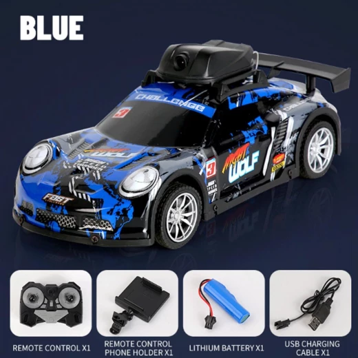RC Drift Car with HD Camera & LED Light, 2.4GHz 4-Channel APP-Controlled Racing Car for Kids Ages 6+ - Rs Toys - Image 5