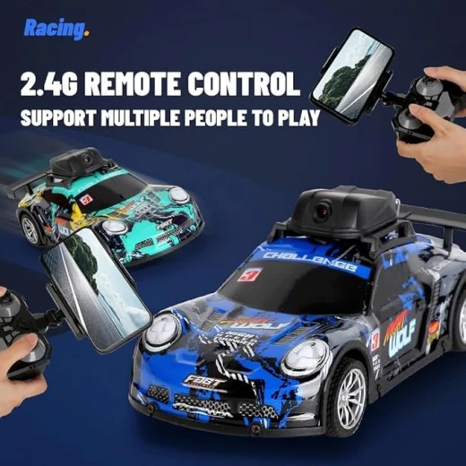 RC Drift Car with HD Camera & LED Light, 2.4GHz 4-Channel APP-Controlled Racing Car for Kids Ages 6+ - Rs Toys - Image 9