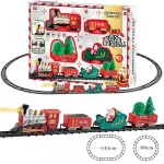 Christmas Train Set with Lights and Sound | Electric Train Model for Kids Ages 3+ - Rs Toys