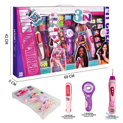 Hair Braided 3 in 1 Luxury - 3-in-1 Hair Styling Kit for Girls Ages 6+ Hair Braided 3 in 1 Luxury - 3-in-1 Hair Styling Kit for Girls Ages 6+