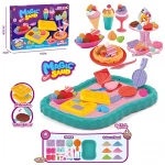 Magic Sand Chocolate Dessert Set - Kinetic Non-Toxic Sand with Food Molds, 2 Colors (500g), Creative DIY Play Kit for Kids 3+ - Rs Toys