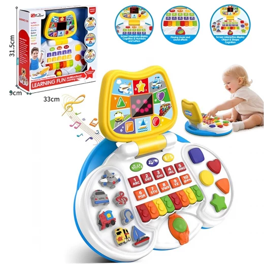 Interactive Laptop for Toddlers with Animated Screen: Teach Letters, Numbers, Colors, and Music for 1-4 Year Olds Interactive Laptop for Toddlers with Animated Screen: Teach Letters, Numbers, Colors, and Music for 1-4 Year Olds