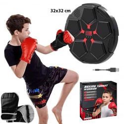 LED Music Boxing Machine for Kids – Wall-Mounted Interactive Punching Machine with 5-Speed Modes for Fun Indoor Workout (Age 6+)